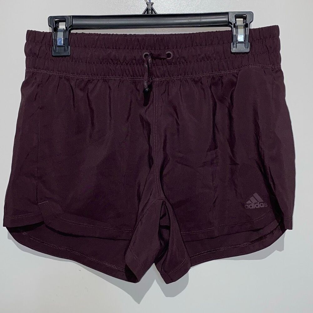 Adidas Women's Plum Aeroready Elastic Waist Running Athletic Shorts Size‎ Small
